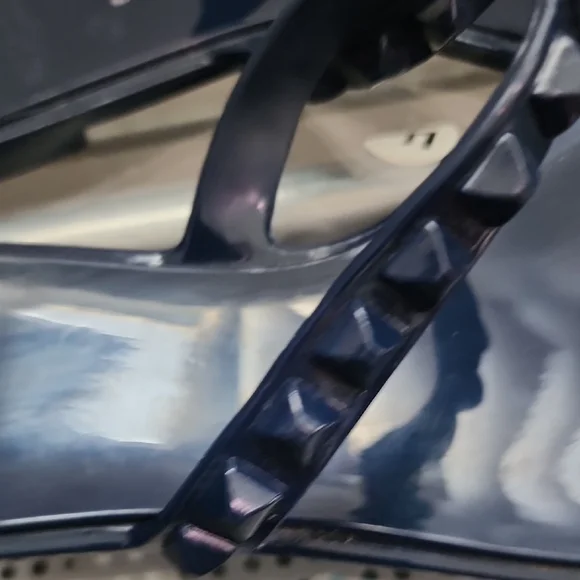 Carmen Sol Blue Studded Jelly Sandals Toe Ring Slides Women’s - Picture 4 of 7